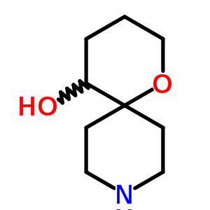 1-噁-9-氮杂螺[5.5]十一烷-5-醇结构式_174469-91-1结构式