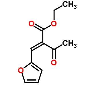 2-(2-呋喃亚甲基)-3-氧代-丁酸乙酯结构式_17448-84-9结构式