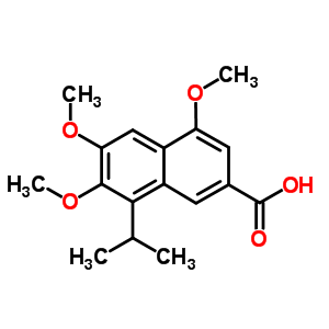 4,6,7-三甲氧基-8-(1-甲基乙基)-2-萘羧酸结构式_174627-31-7结构式