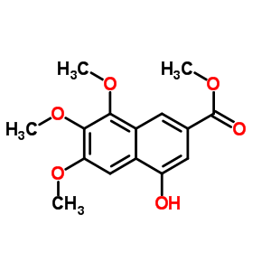 4-羟基-6,7,8-三甲氧基-2-萘羧酸甲酯结构式_175161-41-8结构式