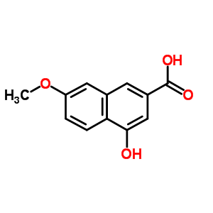 4-羟基-7-甲氧基-2-萘羧酸结构式_175161-45-2结构式