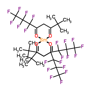 6,6,7,7,8,8,8-七氟-2,2-二甲基-辛烷-3,5-二酮结构式_17631-69-5结构式
