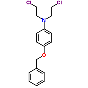 N,N-双(2-氯乙基)-4-(苯基甲氧基)-苯胺结构式_17794-35-3结构式