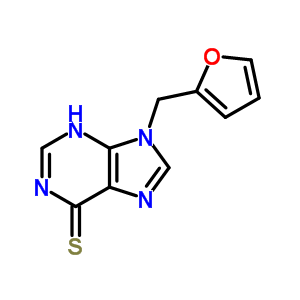 9-(2-呋喃基甲基)-3H-嘌呤-6-硫酮结构式_17801-50-2结构式