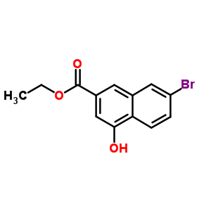 7-溴-4-羟基-2-萘羧酸乙酯结构式_178876-99-8结构式
