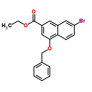 7-溴-4-(苯基甲氧基)-2-萘羧酸乙酯结构式_178877-03-7结构式