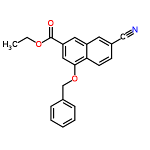 7-氰基-4-(苯基甲氧基)-2-萘羧酸乙酯结构式_178877-04-8结构式
