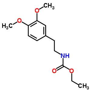 N-[2-(3,4-二甲氧基苯基)乙基]氨基甲酸乙酯结构式_17889-63-3结构式