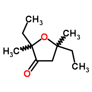 二氢-2,5-二乙基-2,5-二甲基-3(2H)-呋喃酮结构式_18063-89-3结构式
