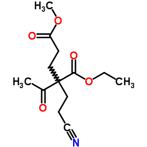 2-乙酰基-2-(2-氰基乙基)-戊二酸 1-乙基 5-甲酯结构式_1810-80-6结构式