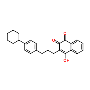3-(3-(3-Cyclohexylphenyl)propyl)-2-hydroxynaphthalene-1,4-dioneStructure,18100-17-9Structure 3-(3-(3-Cyclohexylphenyl)propyl)-2-hydroxynaphthalene-1,4-dione Structure,18100-17-9Structure