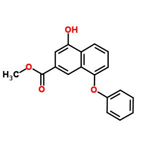 4-羟基-8-苯氧基-2-萘羧酸甲酯结构式_181258-98-0结构式