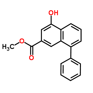 4-羟基-8-苯基-2-萘羧酸甲酯结构式_181258-99-1结构式