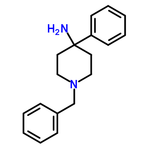 1-苄基-4-苯基哌啶-4-胺结构式_181641-49-6结构式