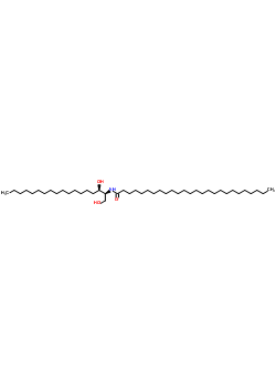 N-[(2S,3R)-1,3-二羟基十八烷-2-基]二十六烷酰胺结构式_182362-38-5结构式