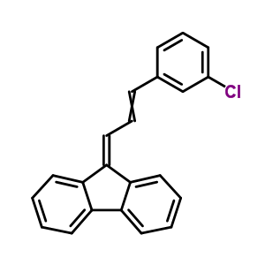 9-[3-(3-氯苯基)-2-丙烯-1-基]-9H-芴结构式_1836-90-4结构式