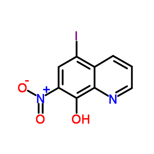 5-碘-7-硝基-喹啉-8-醇结构式_18472-05-4结构式