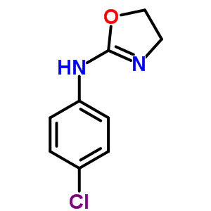 N-(4-氯苯基)-4,5-二氢-1,3-噁唑-2-胺结构式_1848-67-5结构式