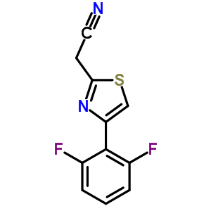 2-氰基甲基-4-(2,6-二氟苯基)噻唑结构式_184839-29-0结构式