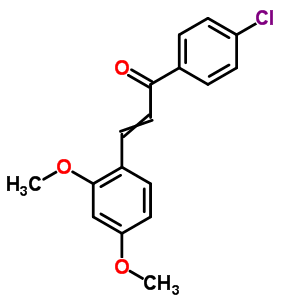 1-(4-氯苯基)-3-(2,4-二甲氧基苯基)-2-丙烯-1-酮结构式_18493-31-7结构式