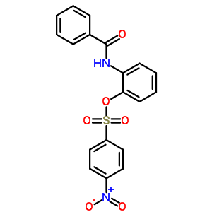 N-[2-(4-硝基苯基)磺酰氧基苯基]苯甲酰胺结构式_18631-74-8结构式
