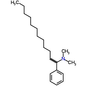 N,N-二甲基-1-苯基-十二烷-1-胺结构式_18686-19-6结构式