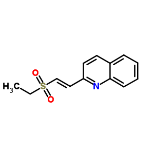 2-[(E)-2-乙基磺酰基乙烯]喹啉结构式_18723-92-7结构式