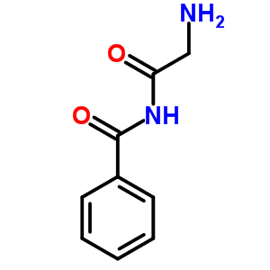 n-(2-氨基乙酰基)-苯甲酰胺结构式_1875-12-3结构式