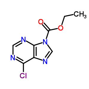 6-氯嘌呤-9-羧酸乙酯结构式_18753-73-6结构式