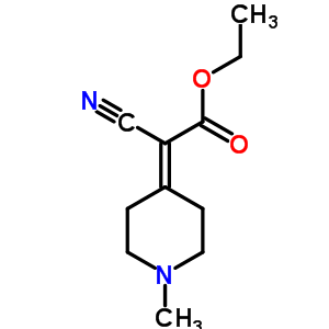 2-氰基-2-(1-甲基-4-哌啶)乙酸乙酯结构式_19105-61-4结构式