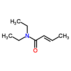 (2E)-N,N-二乙基-2-丁酰胺结构式_1950-58-9结构式
