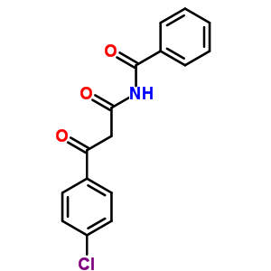 n-苯甲酰基-4-氯-b-氧代-苯丙酰胺结构式_19646-20-9结构式