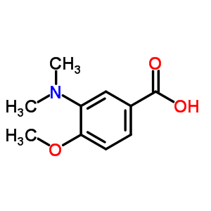 3-(二甲基氨基)-4-甲氧基苯甲酸结构式_197500-33-7结构式