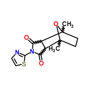 六氢-4,7-二甲基-2-(2-噻唑)-4,7-环氧基-1H-异吲哚-1,3(2H)-二酮结构式_19783-63-2结构式