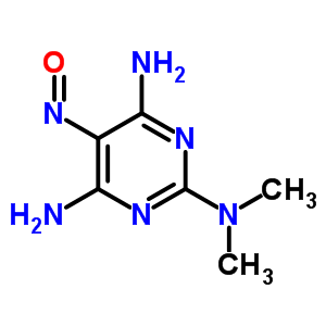 N2,n2-二甲基-5-亚硝基-嘧啶-2,4,6-三胺结构式_19791-41-4结构式