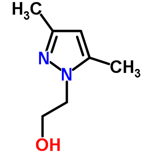 2-(3,5-二甲基-1H-吡唑-1-基)-1-乙醇结构式_20000-80-0结构式