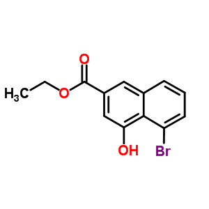 5-溴-4-羟基-2-萘羧酸乙酯结构式_200351-75-3结构式