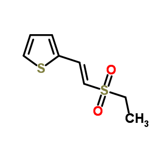 2-[2-(乙基磺酰基)乙烯]-噻吩结构式_20322-53-6结构式