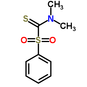 (9ci)-N,N-二甲基-1-(苯基磺酰基)-甲烷硫代酰胺结构式_20330-88-5结构式