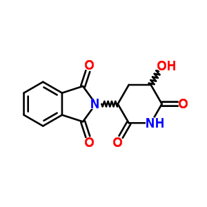 2-(5-羟基-2,6-二氧代-3-哌啶基)-1H-异吲哚-1,3(2H)-二酮结构式_203450-07-1结构式