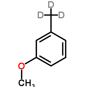 间甲基苯甲醚-D3结构式_20369-34-0结构式