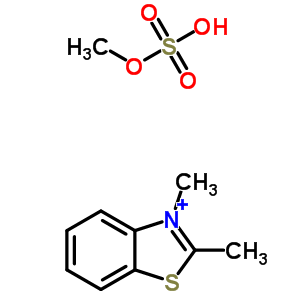 2,3-二甲基苯并噻唑鎓硫酸甲酯结构式_2038-15-5结构式