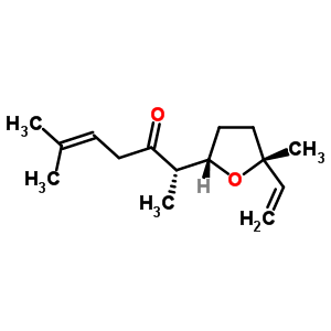 (S)-2-[(2s,5r)-5-甲基-5-乙烯四氢呋喃-2-基]-6-甲基-5-庚烷-3-酮结构式_20482-11-5结构式