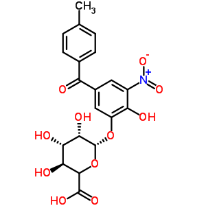 2-羟基-5-(4-甲基苯甲酰)-3-硝基苯基(5xi)-beta-D-来苏-吡喃己醛糖苷酸结构式_204853-33-8结构式