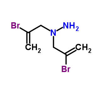 1,1-双(2-溴-2-丙烯基)肼结构式_20570-15-4结构式