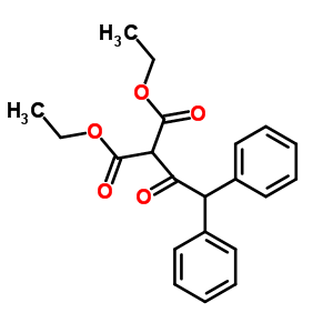 2-(2,2-二苯基乙酰基)丙二酸二乙酯结构式_20618-11-5结构式