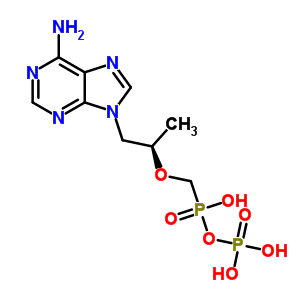 [(1R)-2-(6-氨基嘌呤-9-基)-1-甲基-乙氧基]甲基-膦酰氧基-次磷酸结构式_206646-04-0结构式