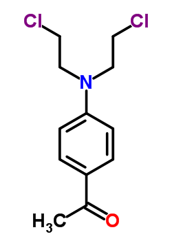1-(4-(双(2-氯乙基)氨基)苯基)乙酮结构式_20805-66-7结构式