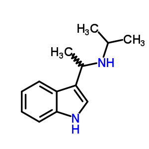 alpha-甲基-N-(1-甲基乙基)-1H-吲哚-3-甲胺结构式_20851-21-2结构式