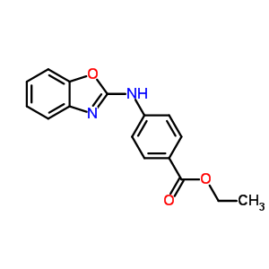 4-(苯并[d]噁唑-2-基氨基)苯甲酸乙酯结构式_20852-34-0结构式